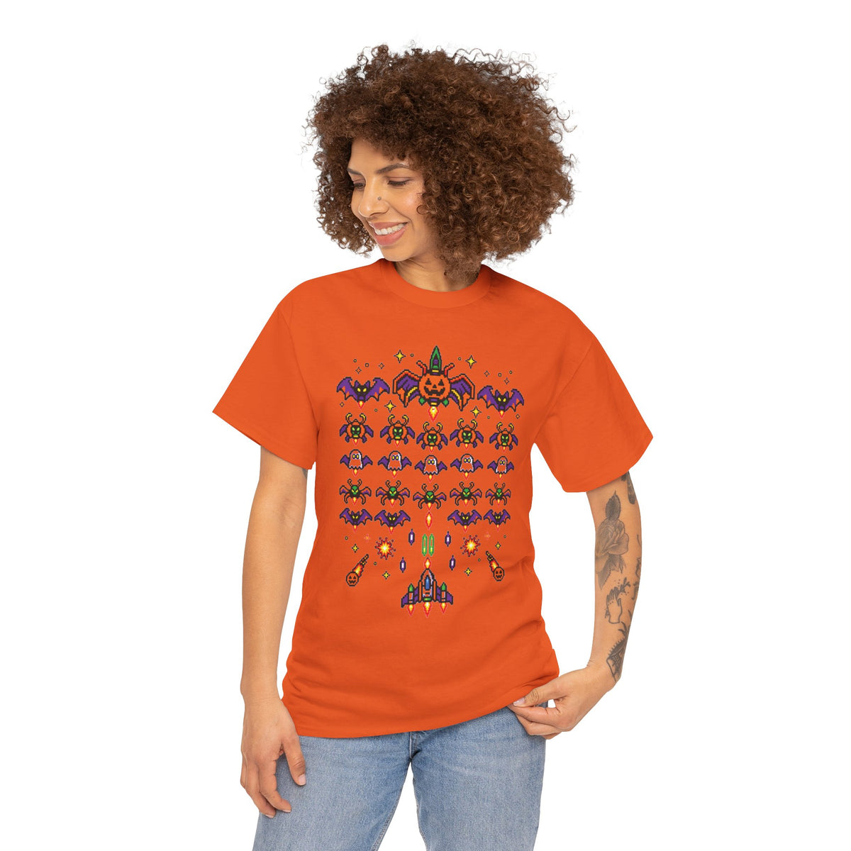 Halloween Galaga Graphic Tee