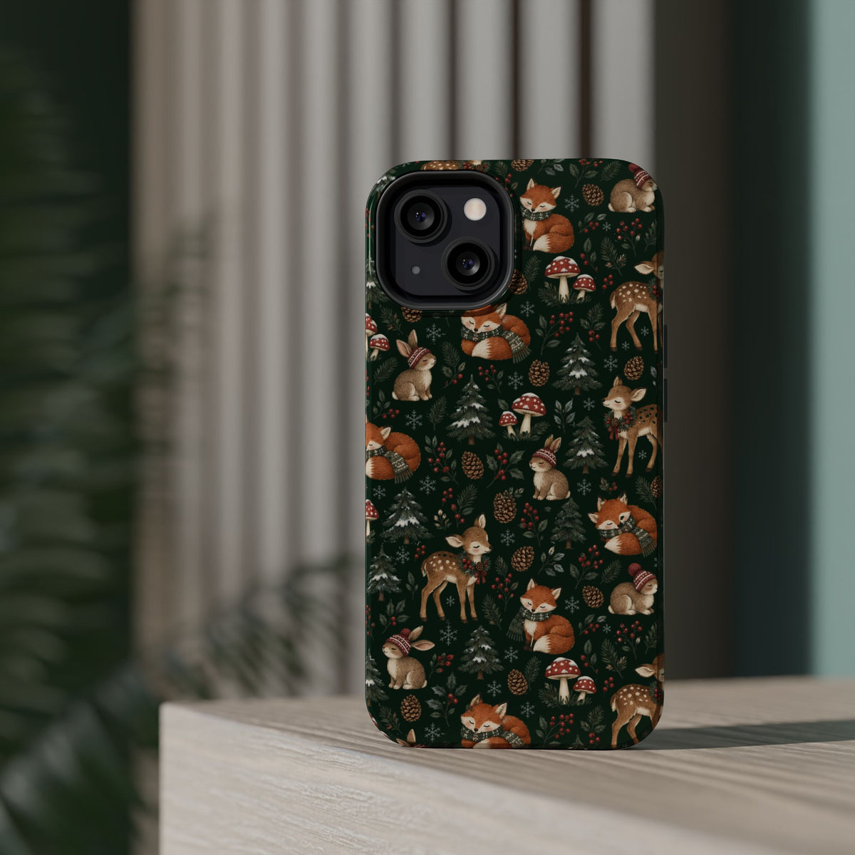 Woodland Fox & Deer MagSafe Phone Case, alternate view