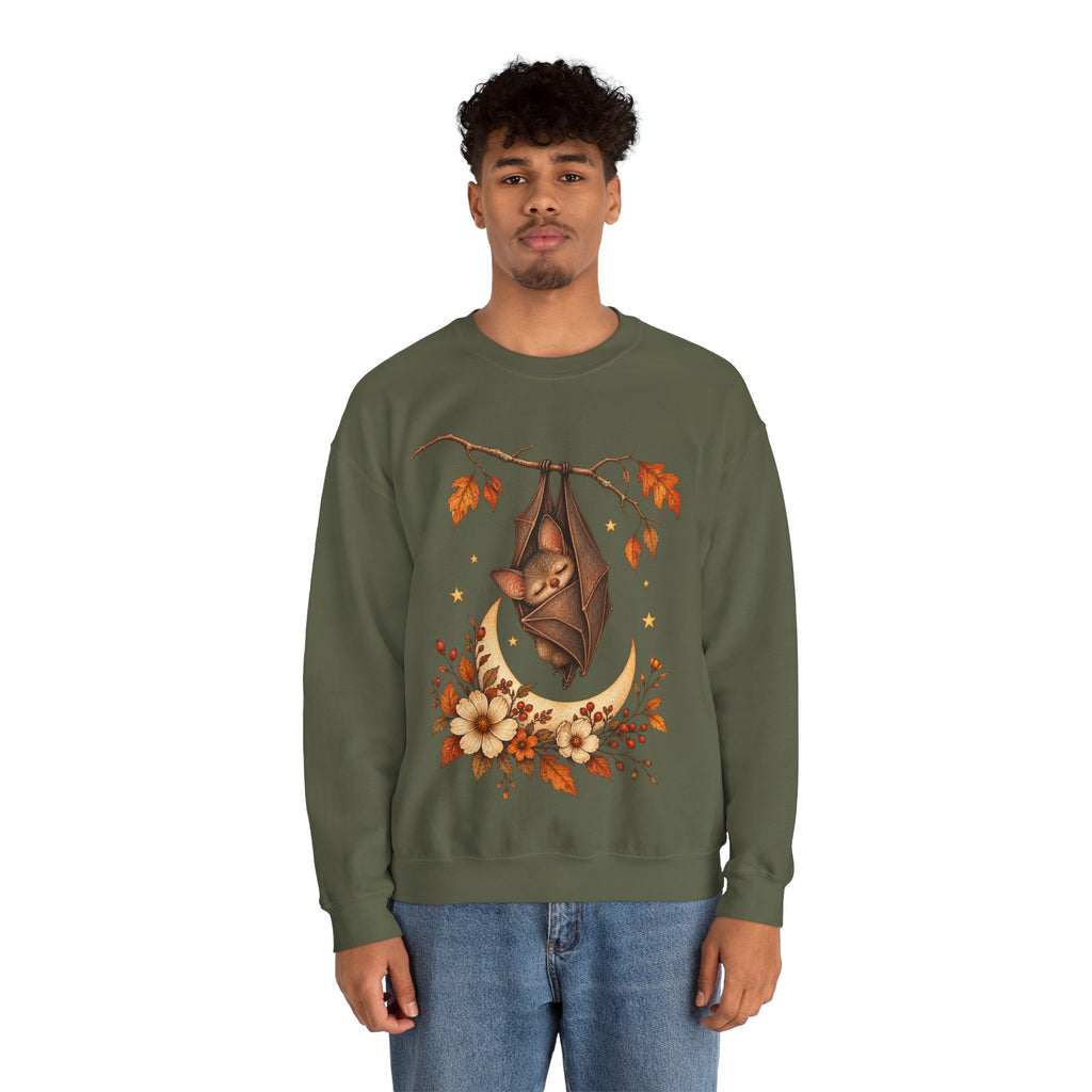Autumn Bat Moon Crewneck Sweatshirt