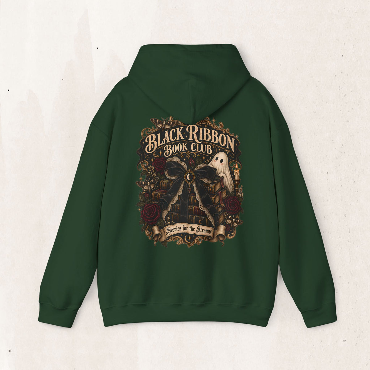 Black Ribbon Book Club Pullover Hoodie