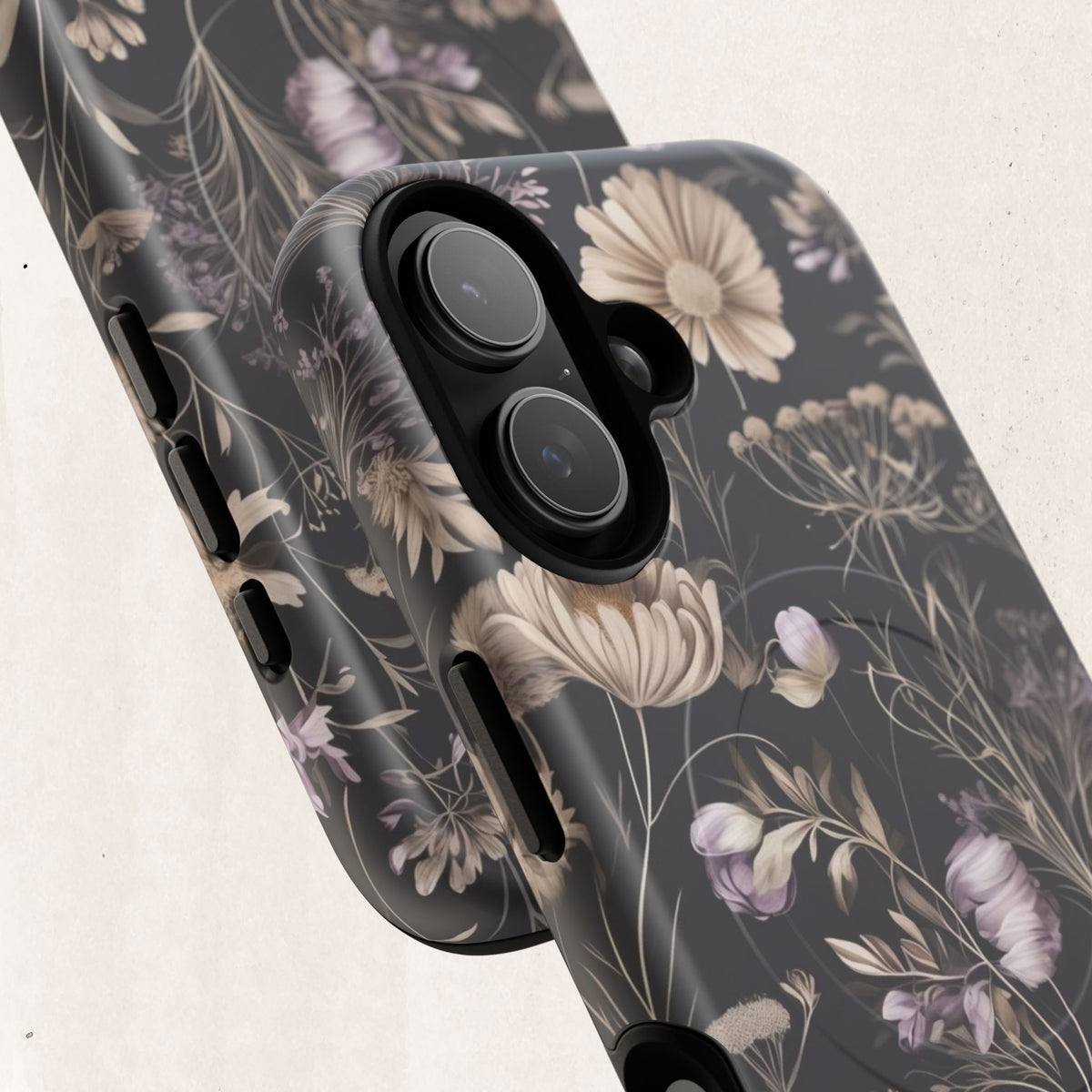 Floral Noir Tough Magnetic Phone Case