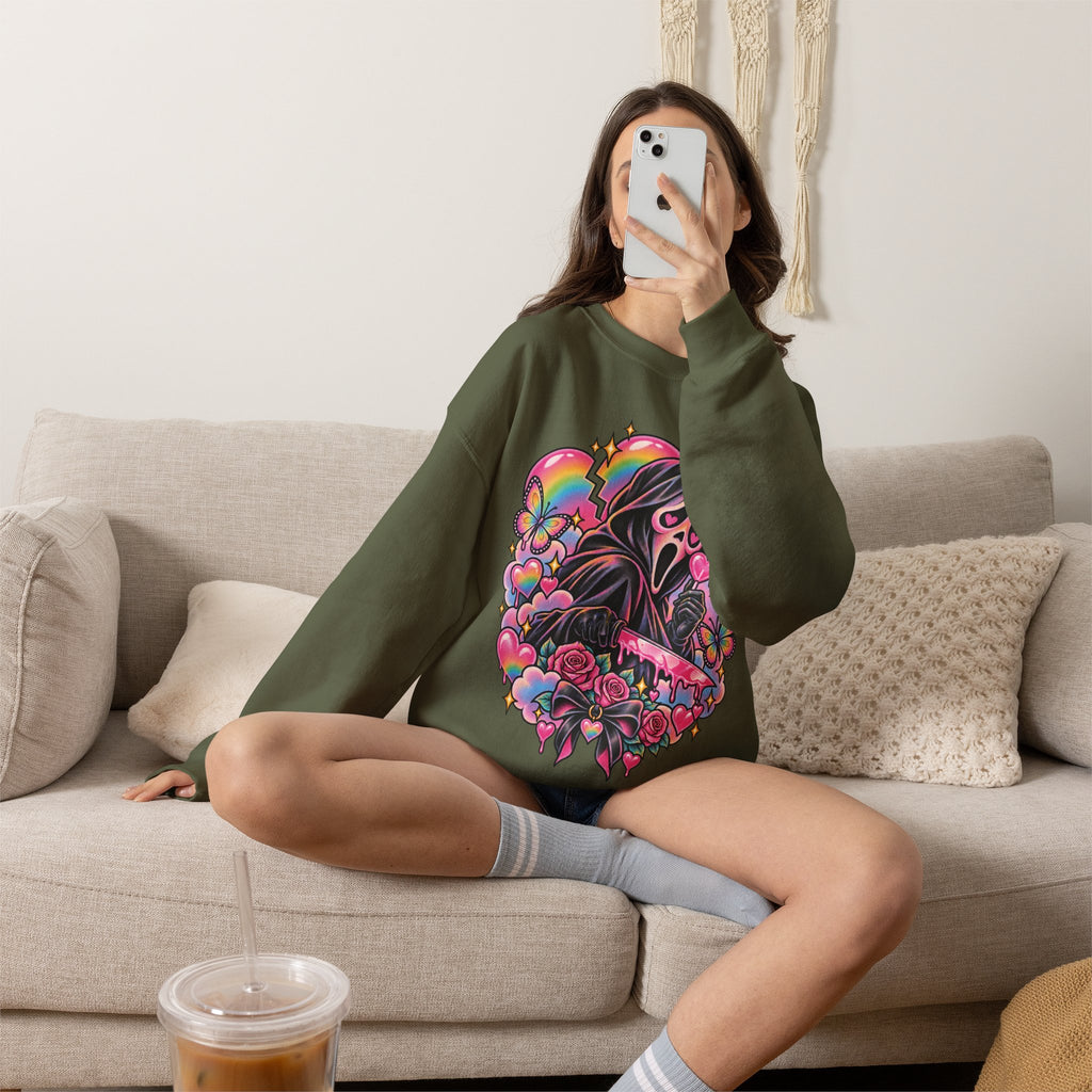Ghostface Rainbow Crewneck Sweatshirt