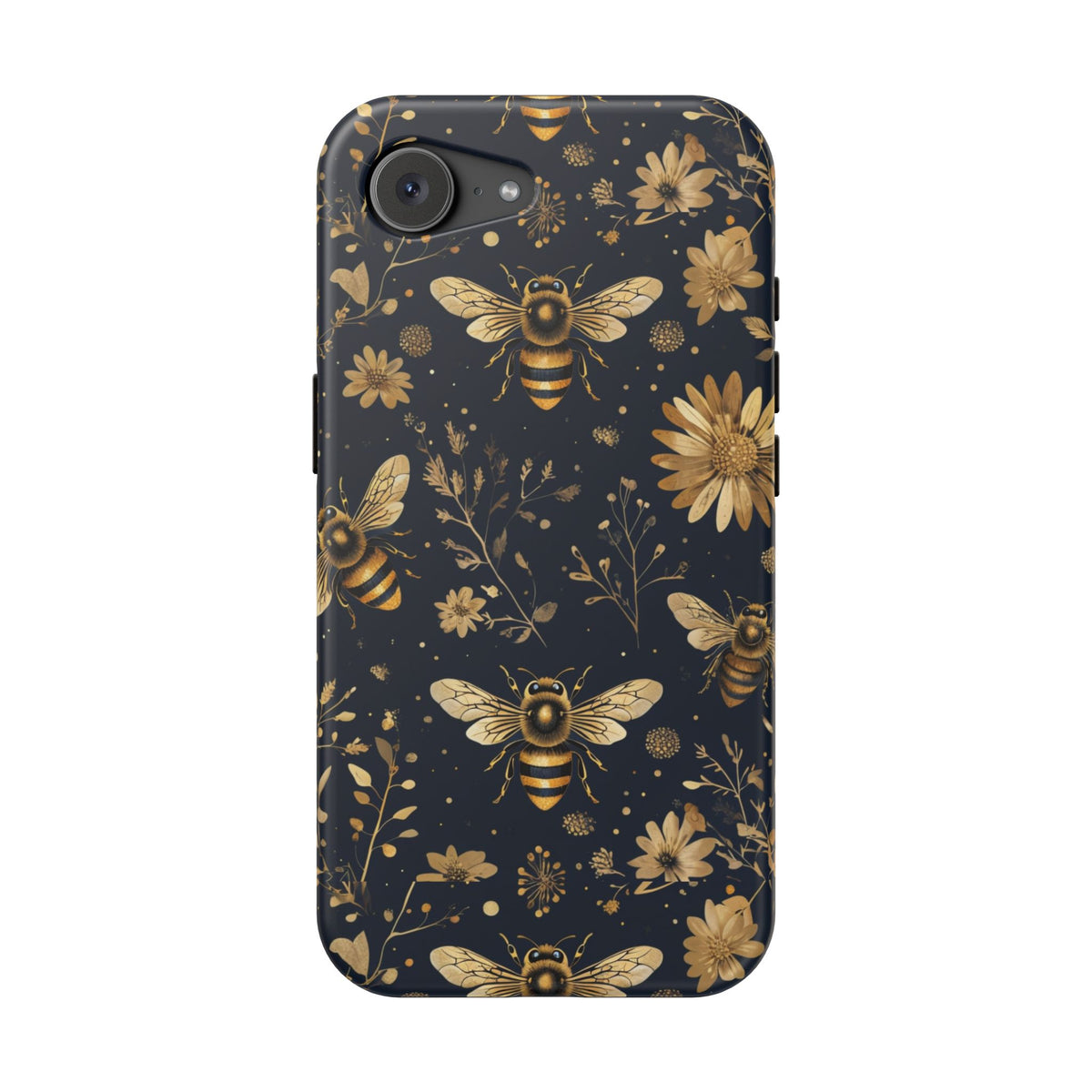 Gold Bees & Daisies Magnetic Tough Case, alternate view