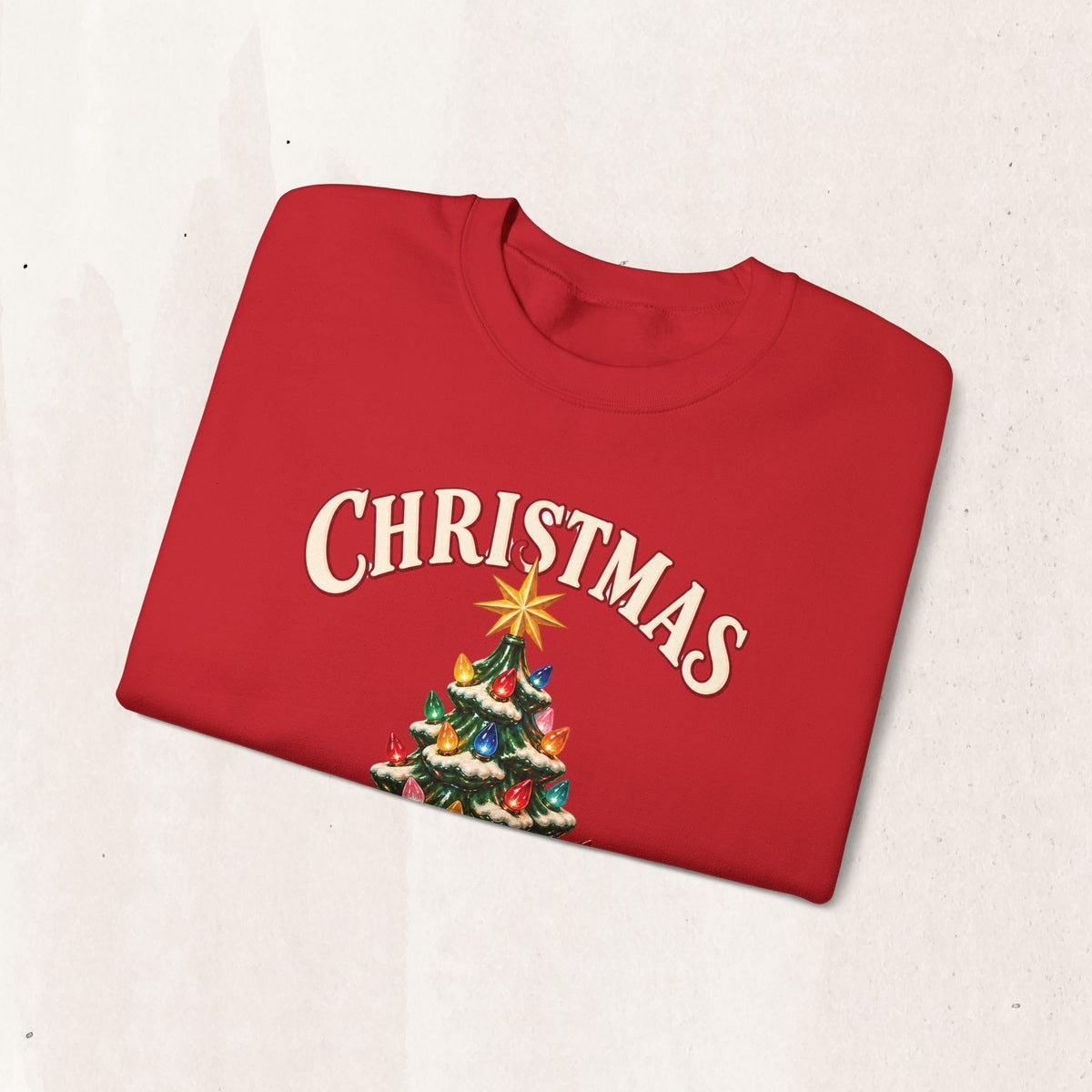 Christmas Tree Crewneck Sweatshirt - "All I Want Is You" Holiday Sweatshirt