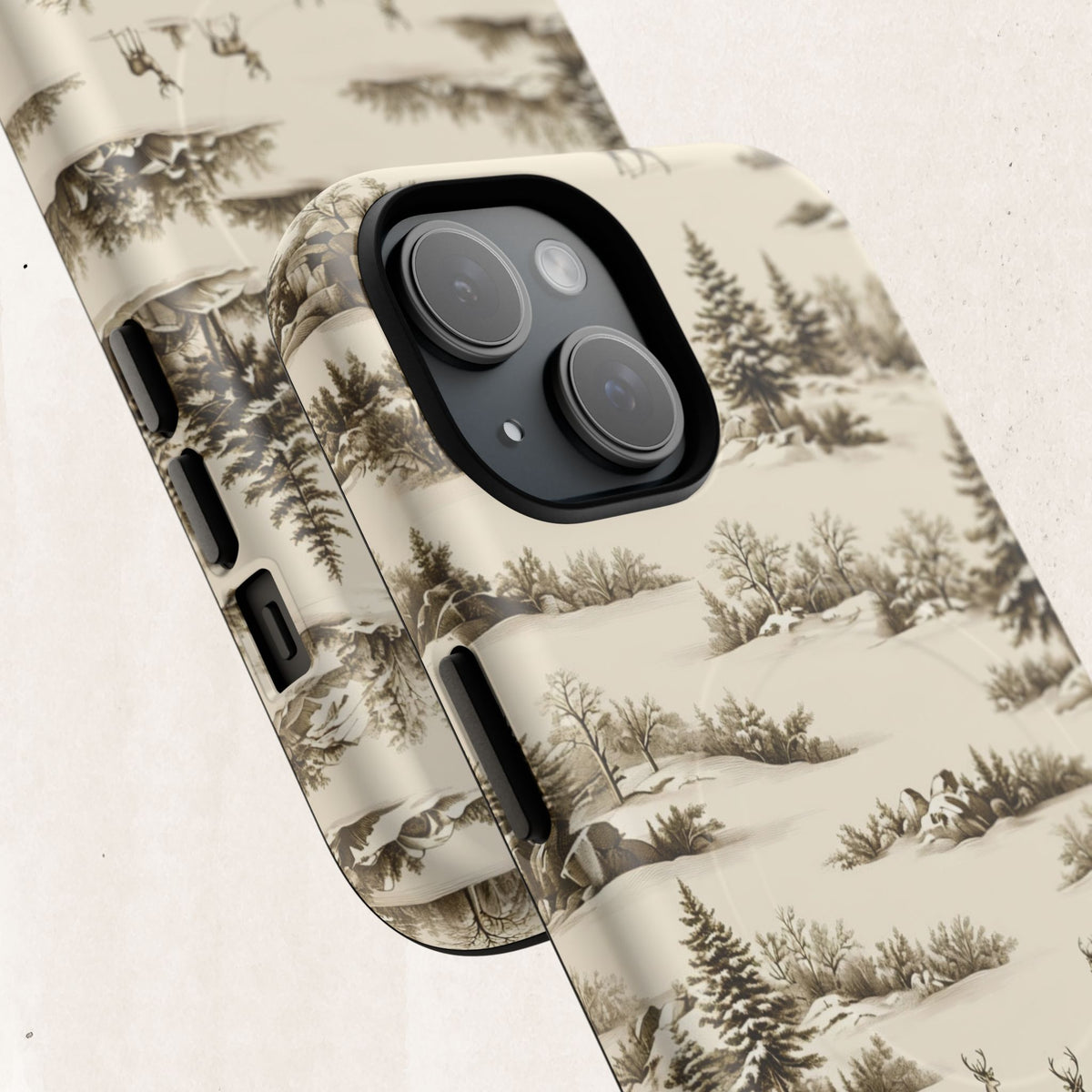 Deer & Pine Woodland Tough Magnetic Phone Case