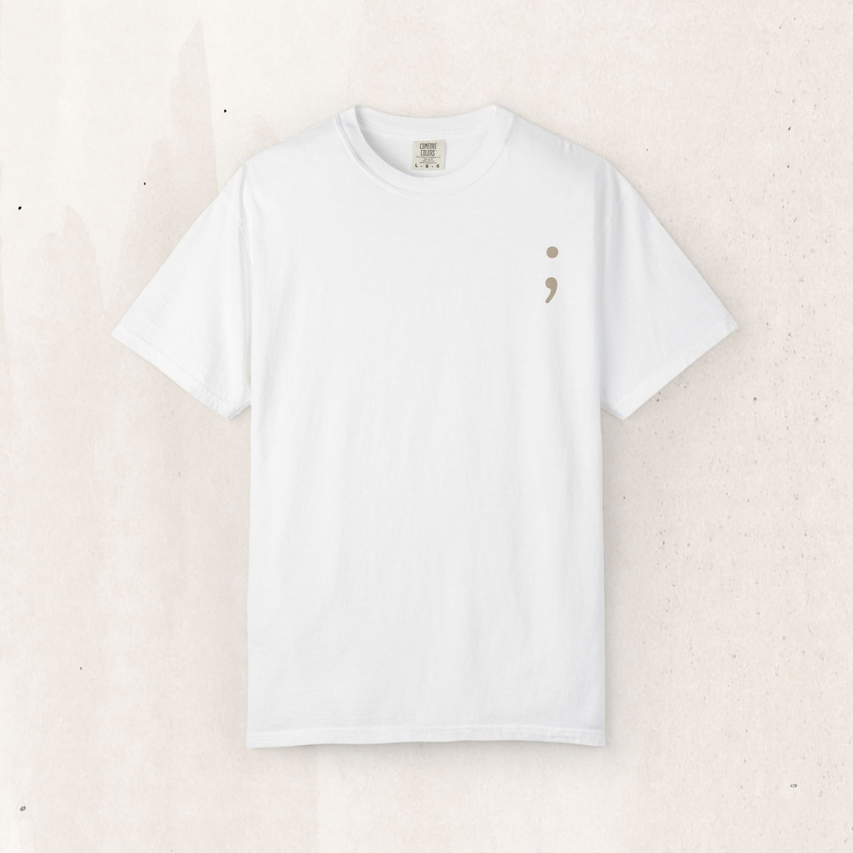 Keep Going Semicolon T-Shirt | Suicide Awareness Back Print Tee