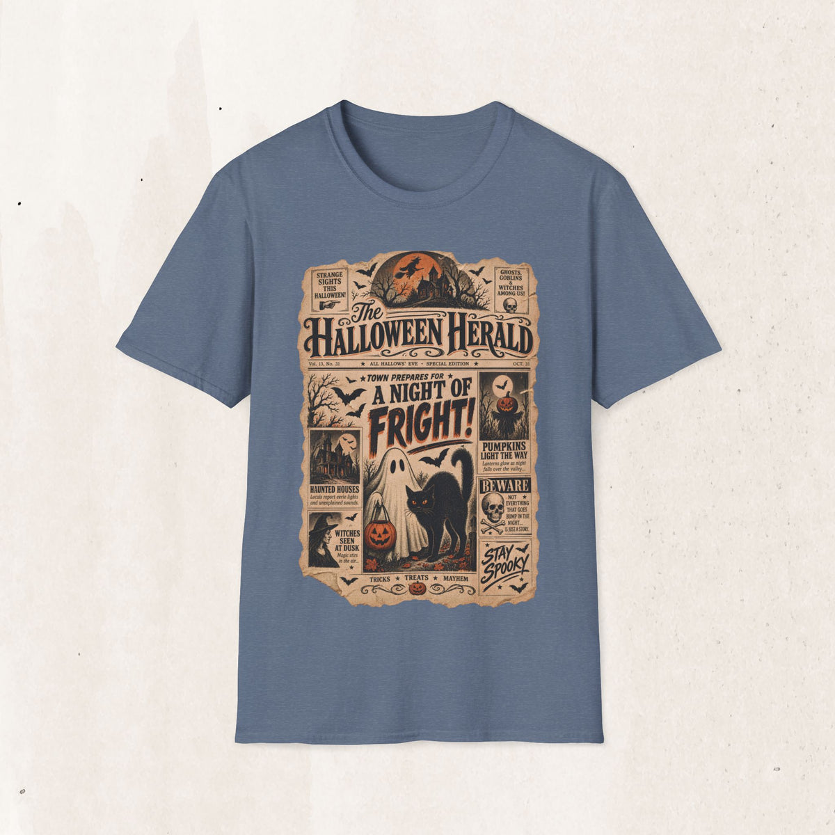Halloween Herald Newspaper Tee