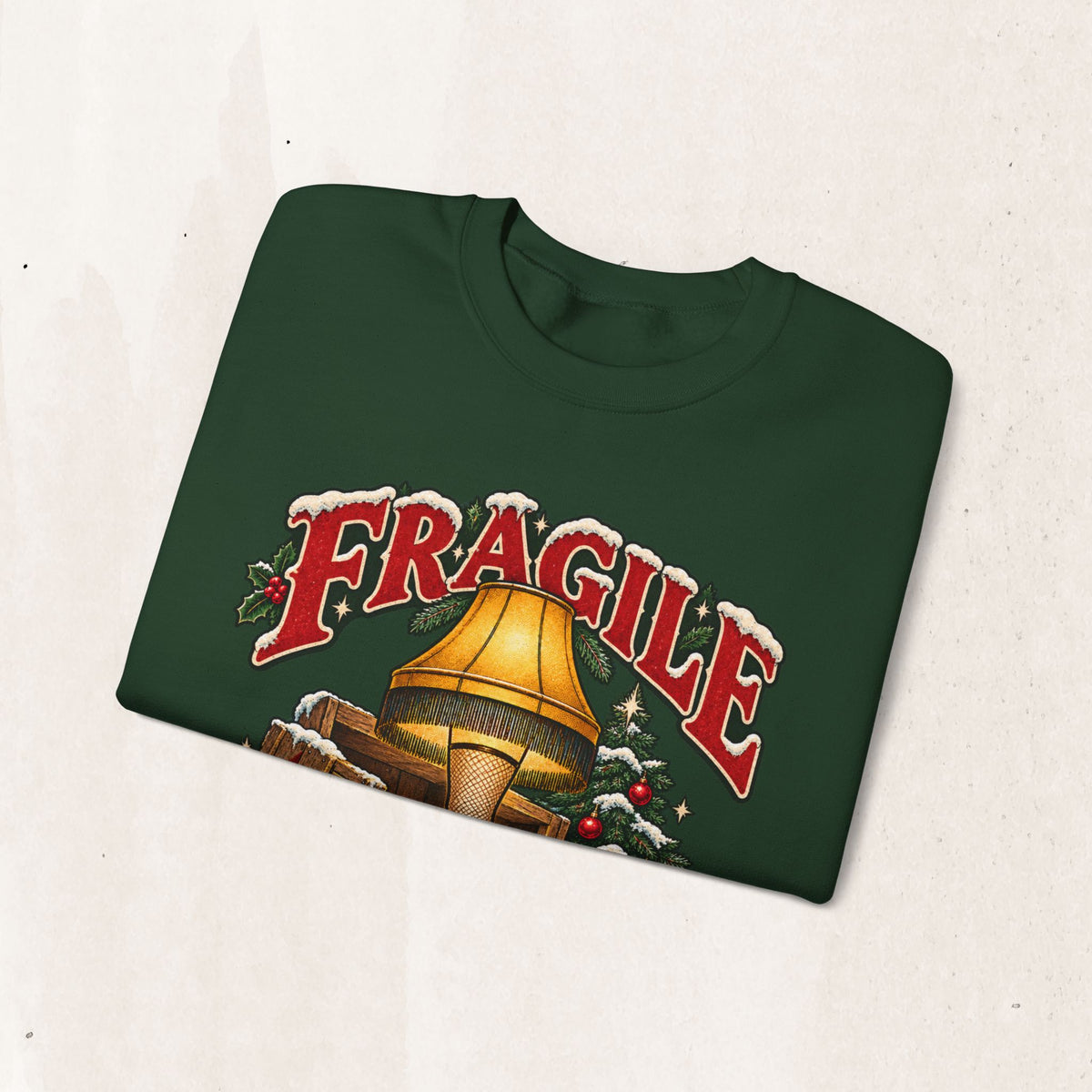 A Christmas Story 'Fragile' Leg Lamp Crewneck Sweatshirt
