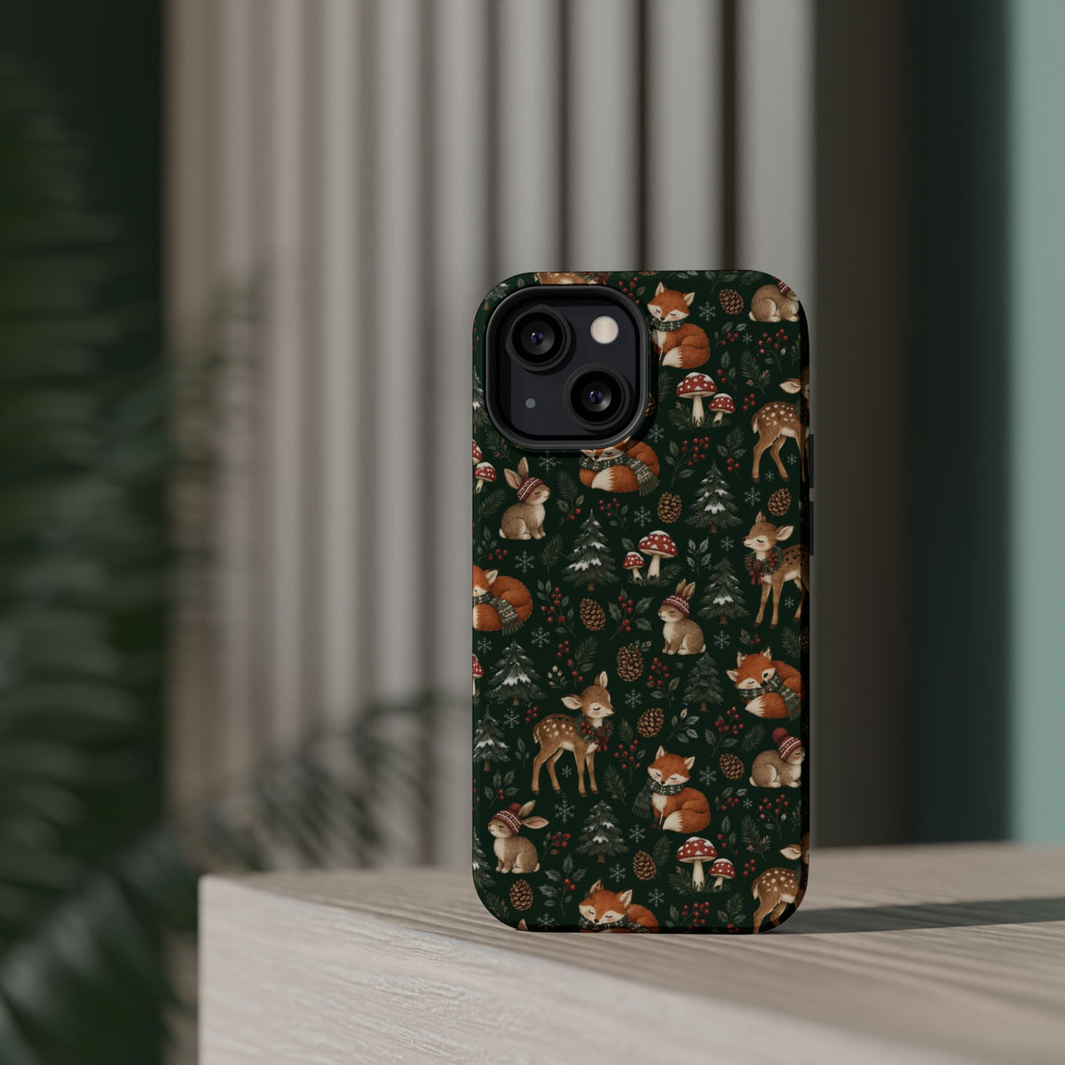 Woodland Fox & Deer MagSafe Phone Case, alternate view