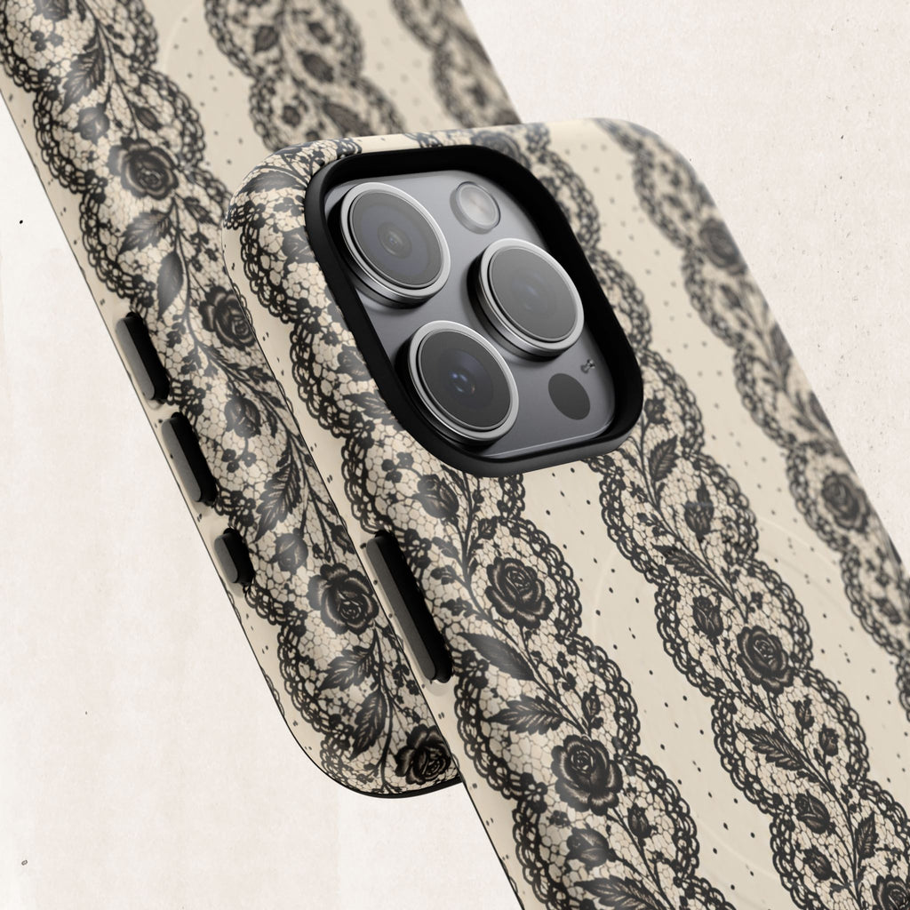 Lace Stripes Magnetic Phone Case