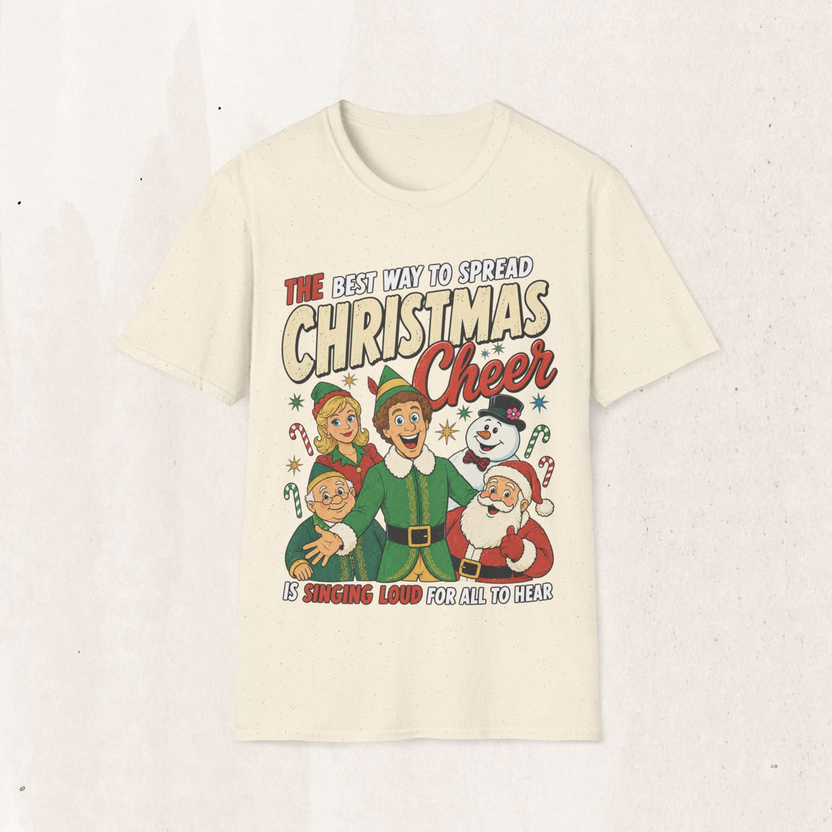 Christmas Cheer T-Shirt — "The Best Way to Spread Christmas Cheer" Retro Holiday Tee