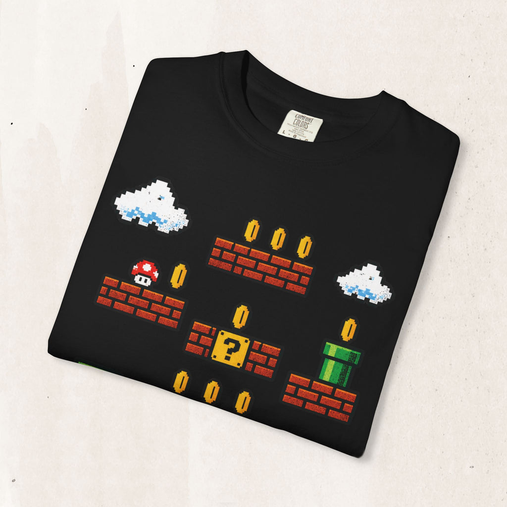 Pixel Mario-Inspired Graphic Tee