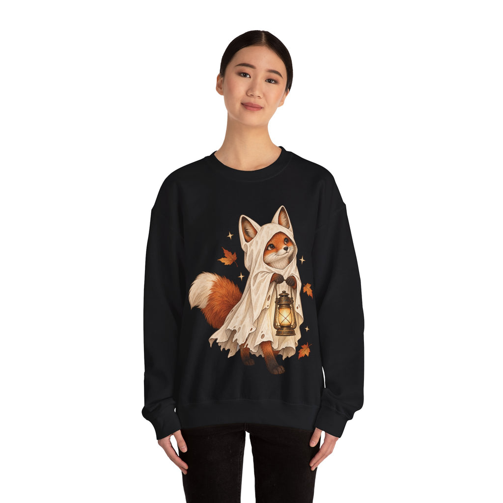 Autumn Lantern Fox Crewneck Sweatshirt