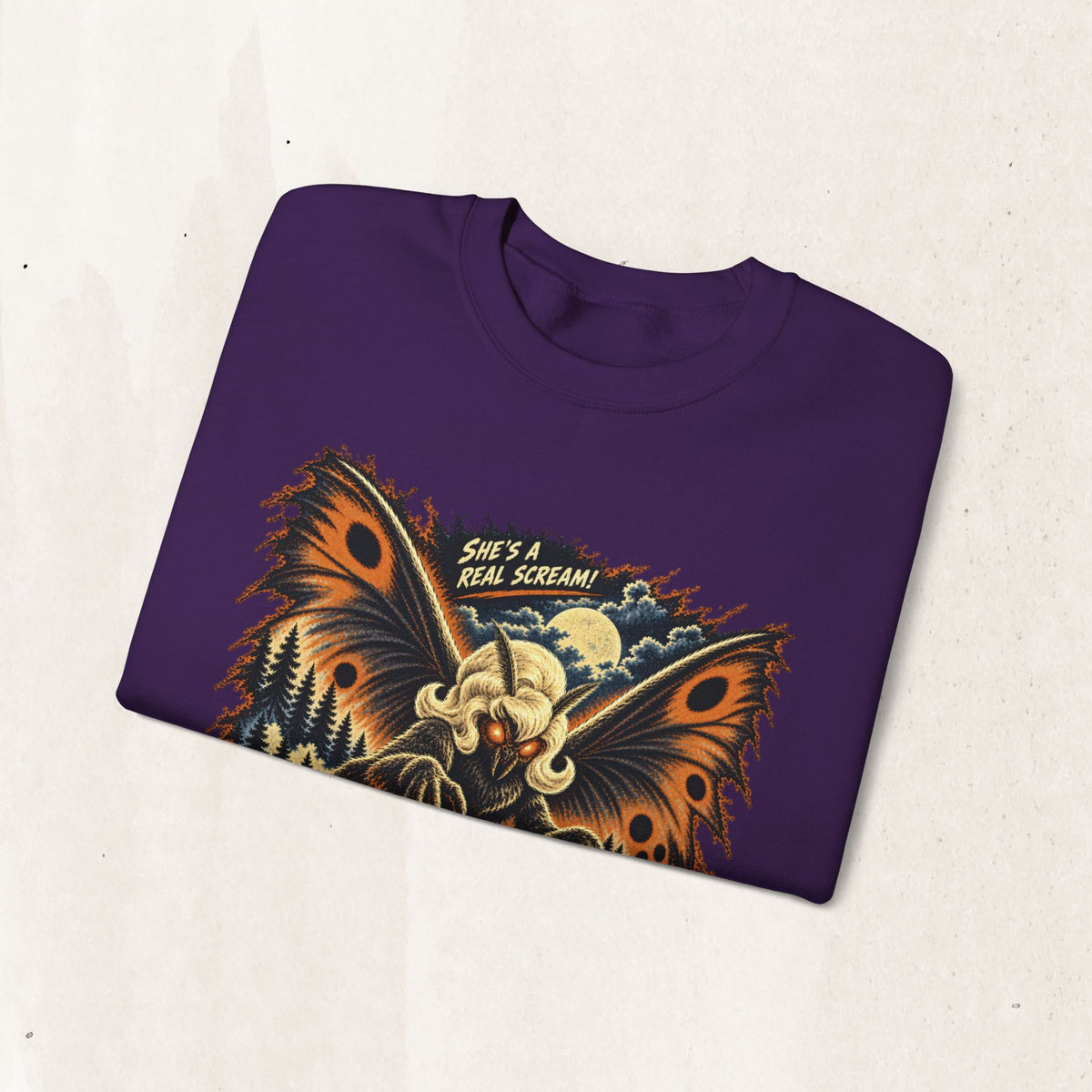 Mothmaam Retro Monster Crewneck Sweatshirt
