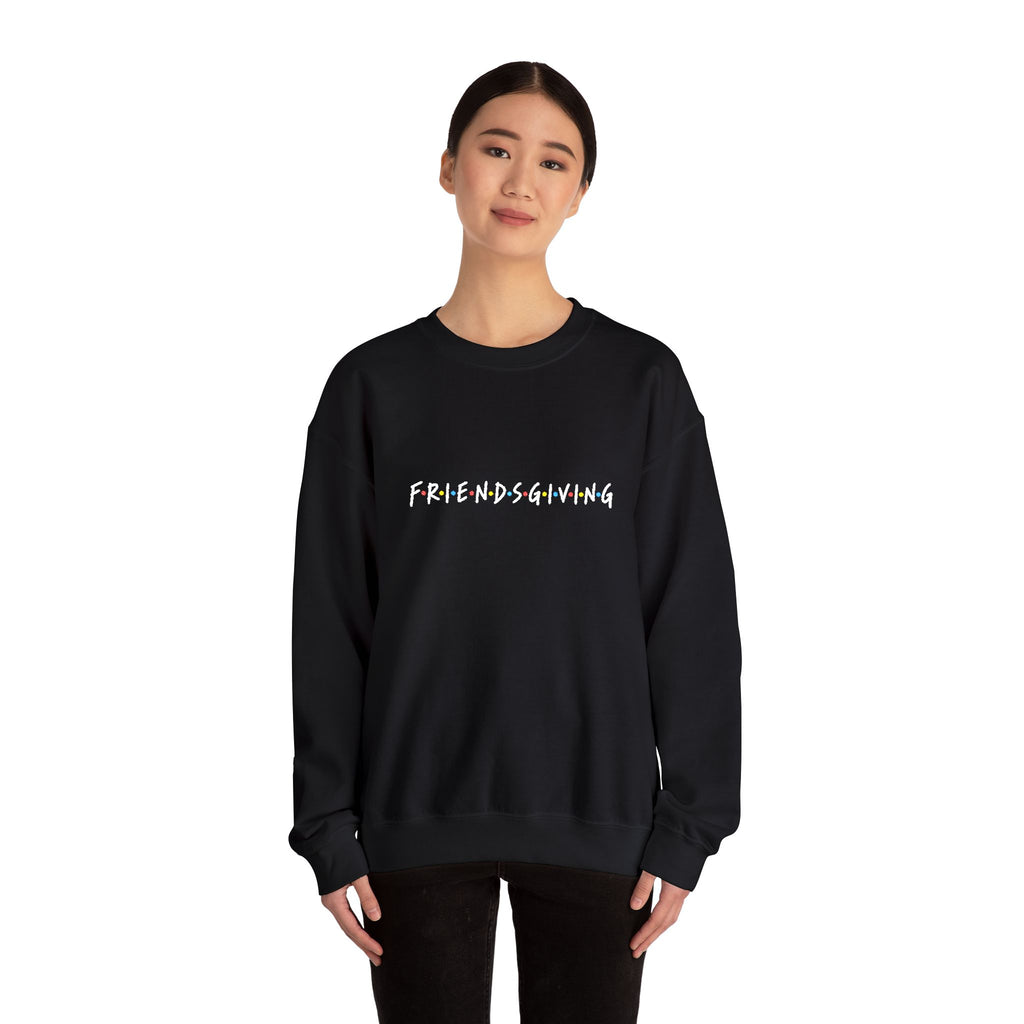 Embroidered 'Friendsgiving' FRIENDS Crewneck Sweatshirt Printify