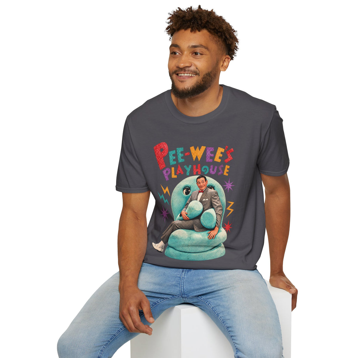 Pee-Wee's Playhouse Graphic Tee in Charcoal, alternate view