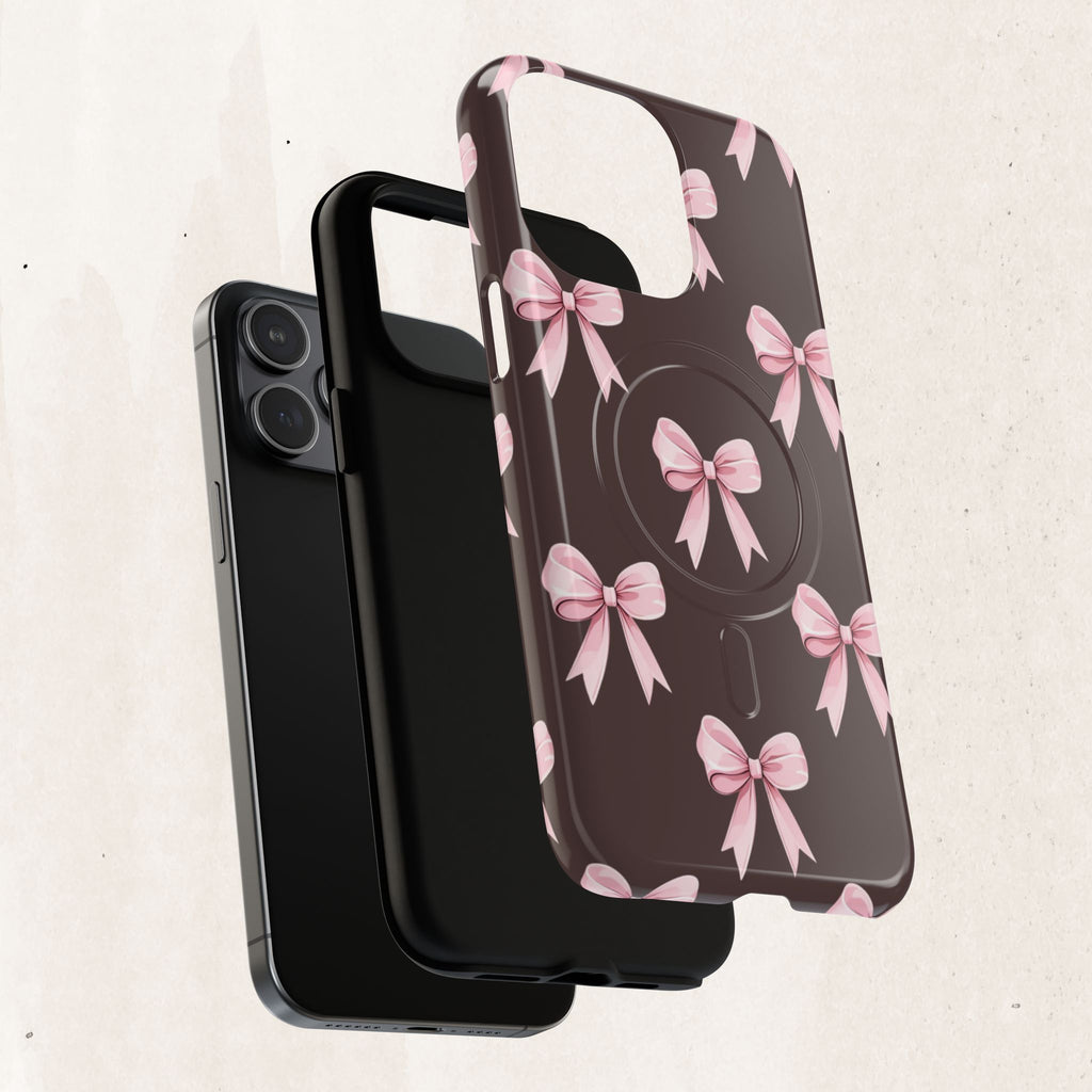 Pink Ribbon Bow Tough Magnetic Phone Case