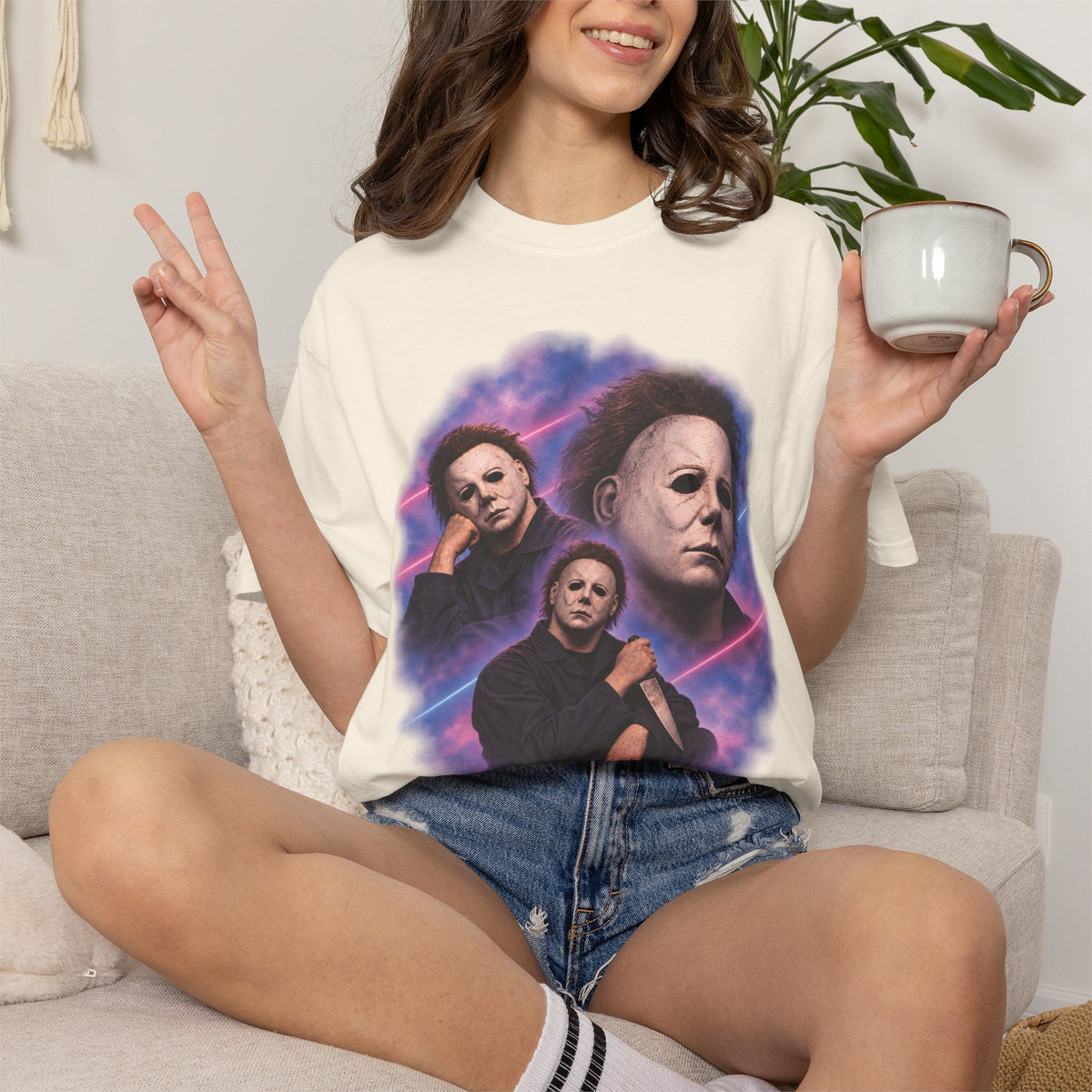 Michael Myers 80's Portrait Tee