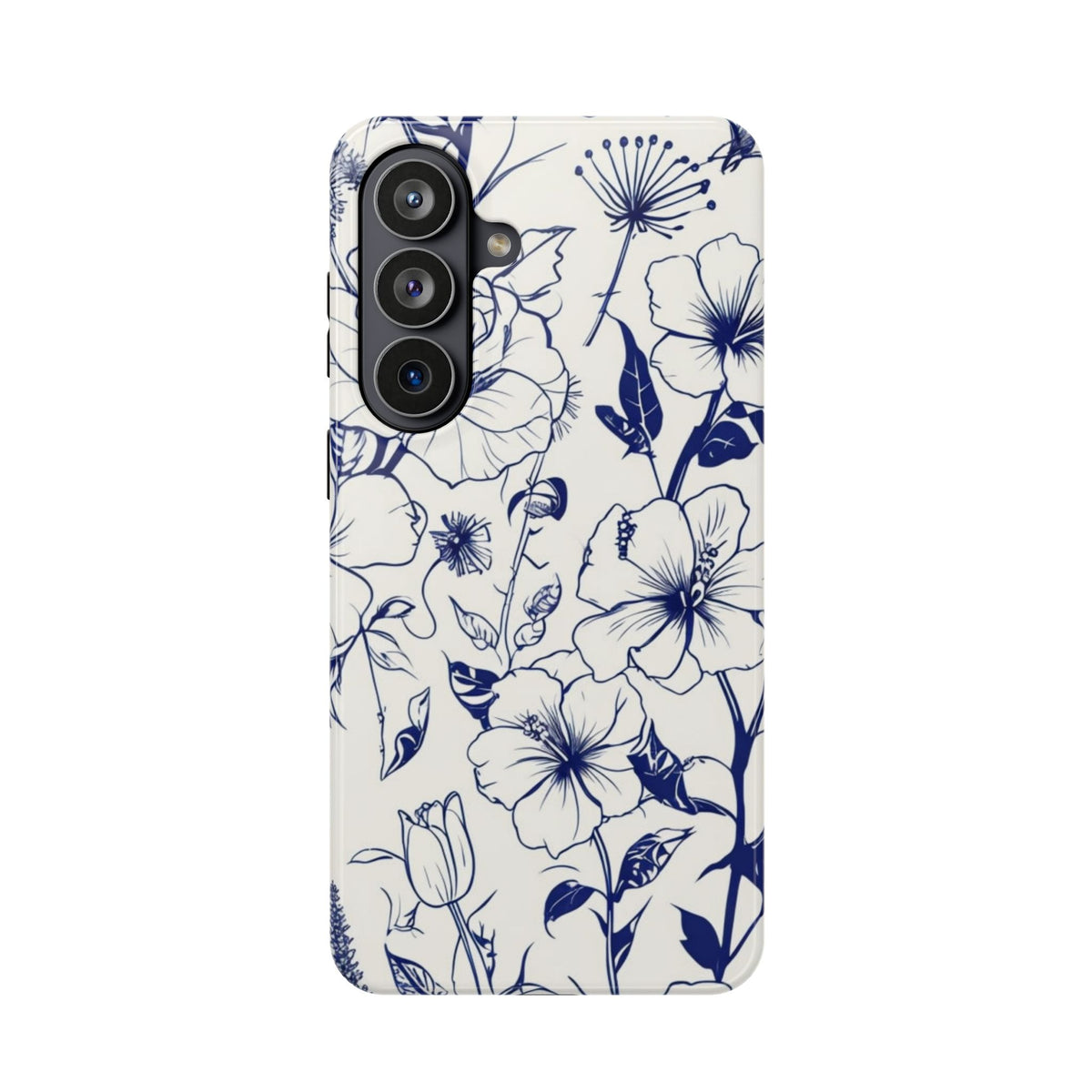 Floral Sketch Magnetic Phone Case, alternate view