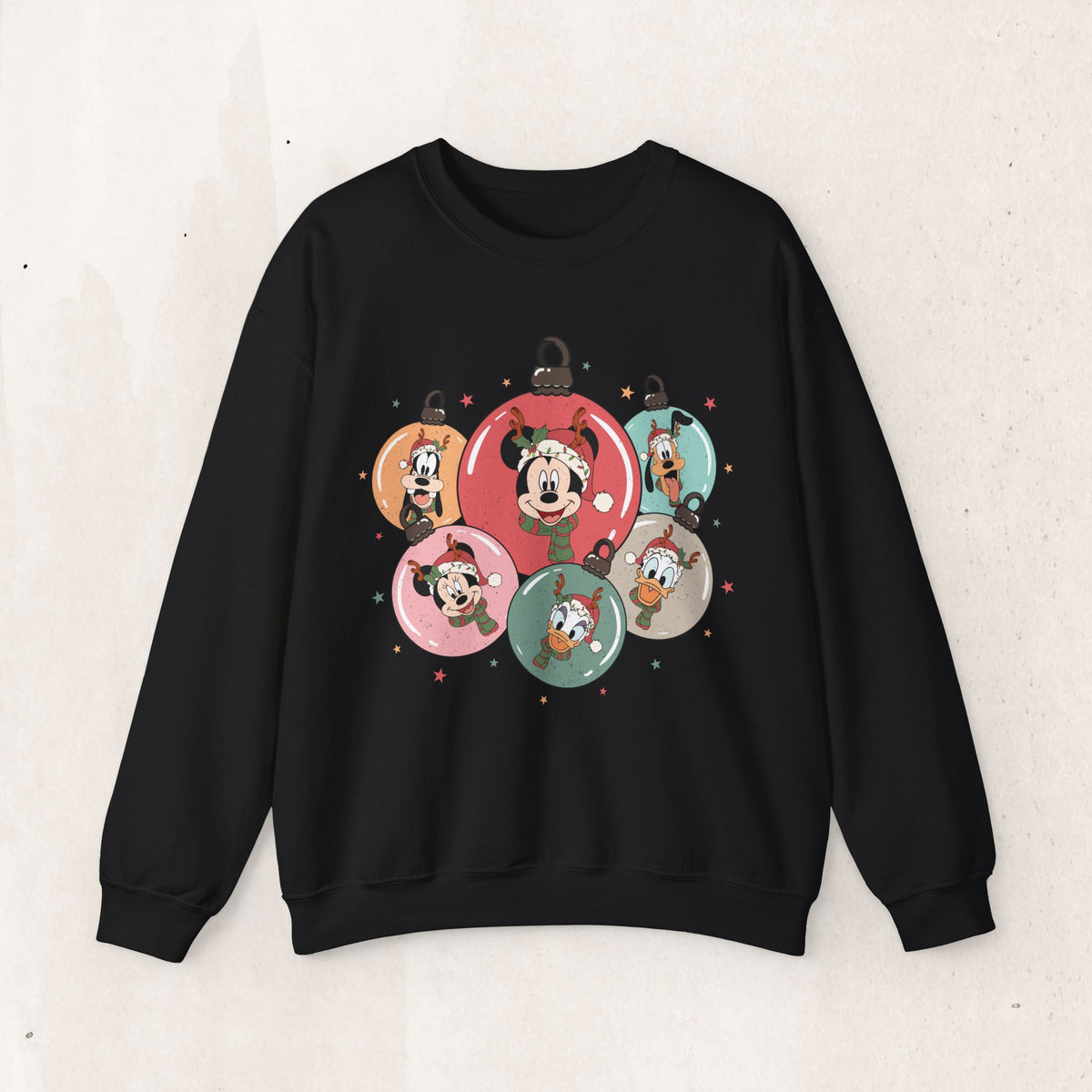Mickey and Friends Holiday Ornament Sweatshirt – Black