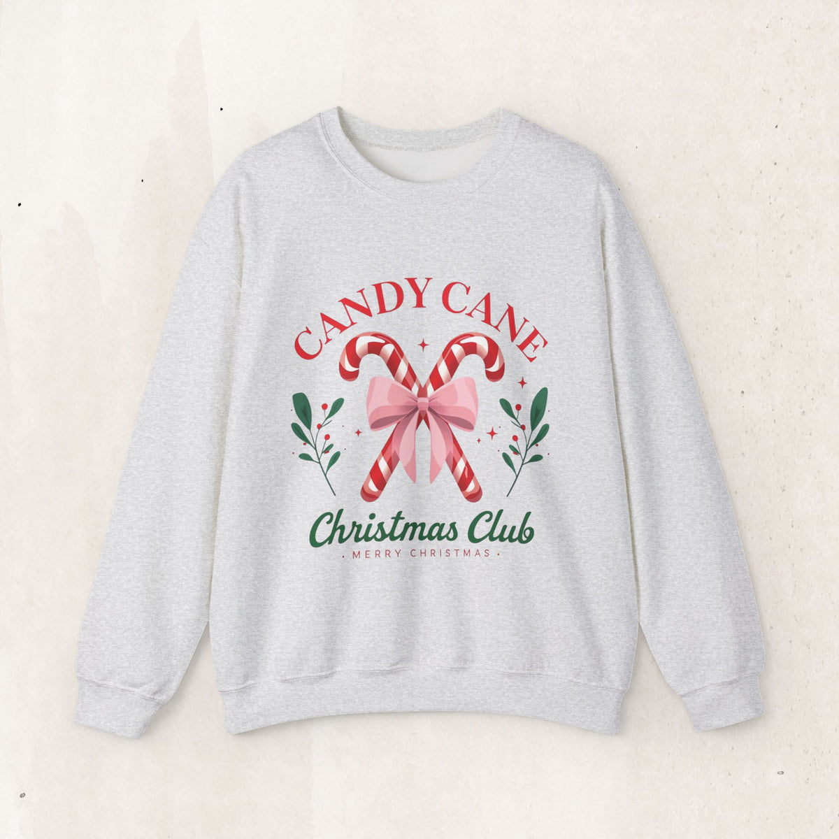 Candy Cane Christmas Club Crewneck Sweatshirt