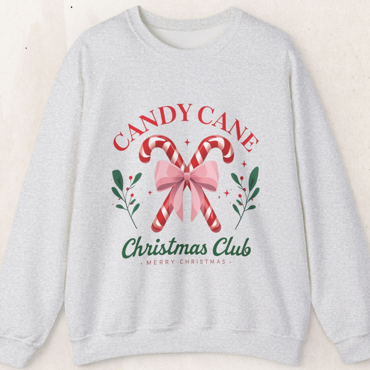Candy Cane Christmas Club Crewneck Sweatshirt