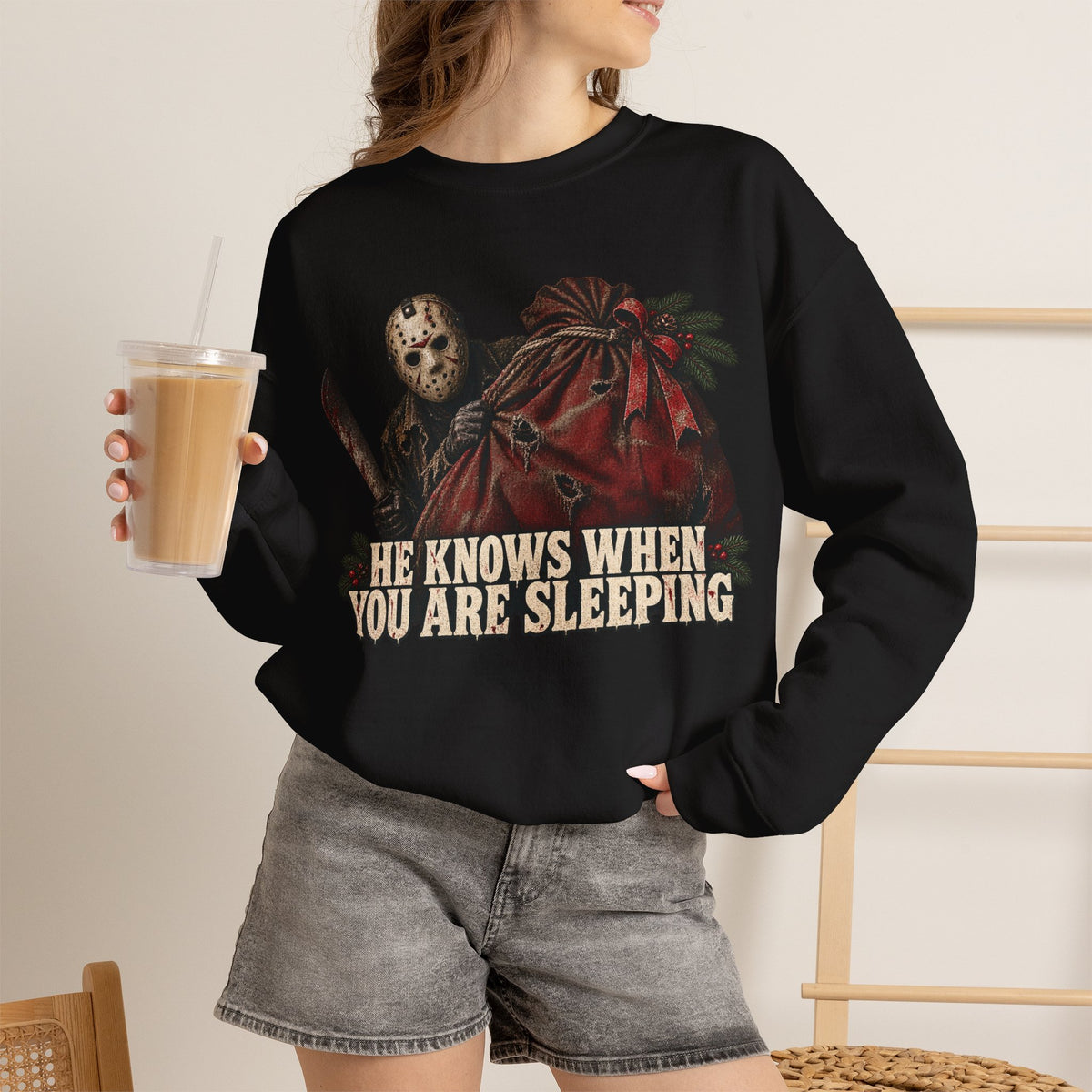 Jason Vorhees Christmas Crewneck Sweatshirt