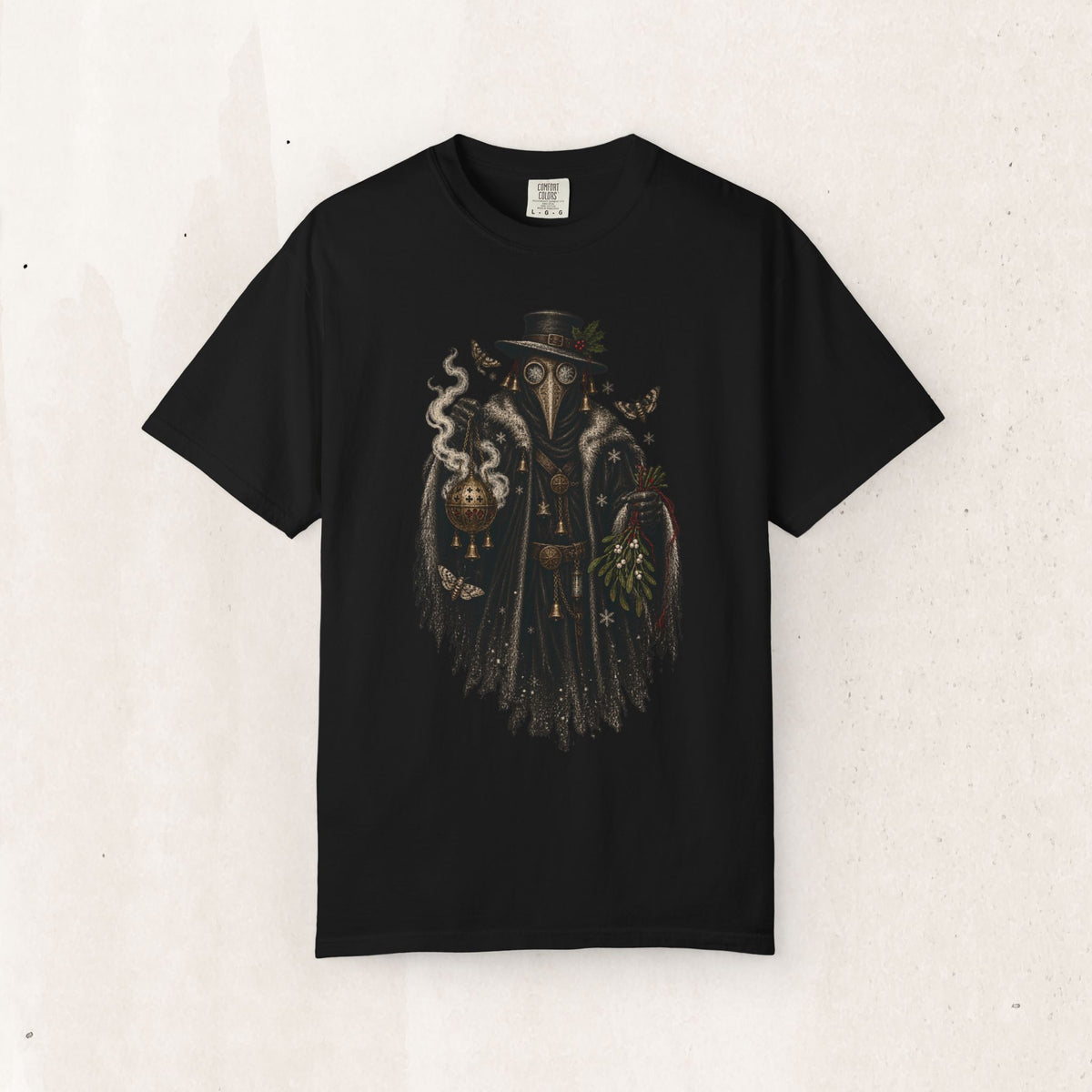 Plague Doctor Dark Christmas Tee