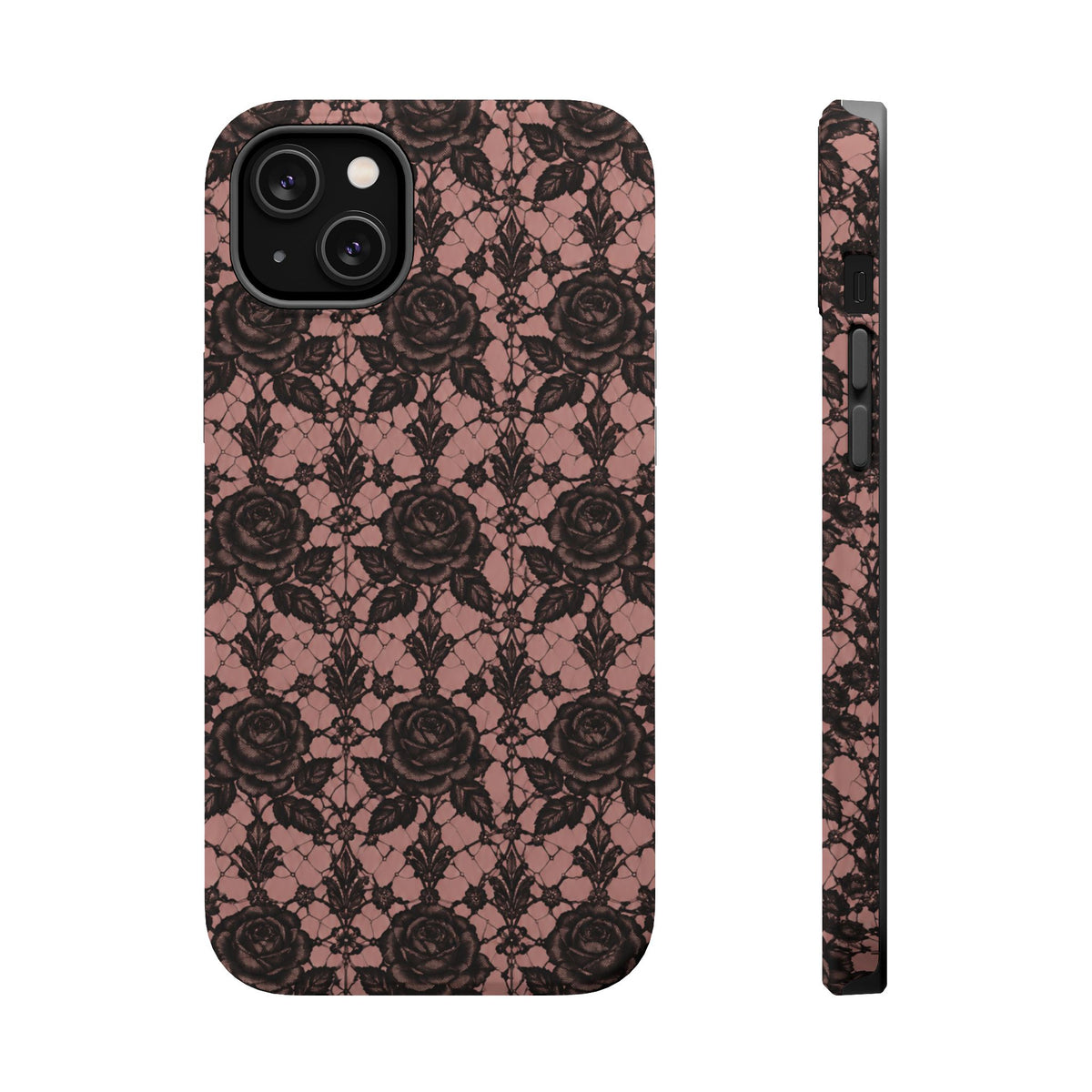 Vintage Black Rose Phone Case, alternate view