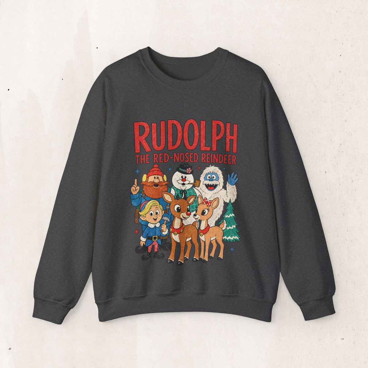Rudolph The Red-Nosed Reindeer Vintage Crewneck Sweatshirt
