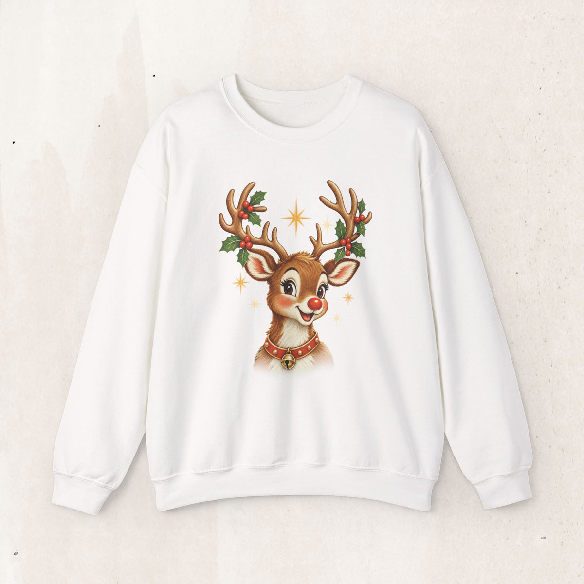 Vintage Rudolph Graphic Crewneck Sweatshirt