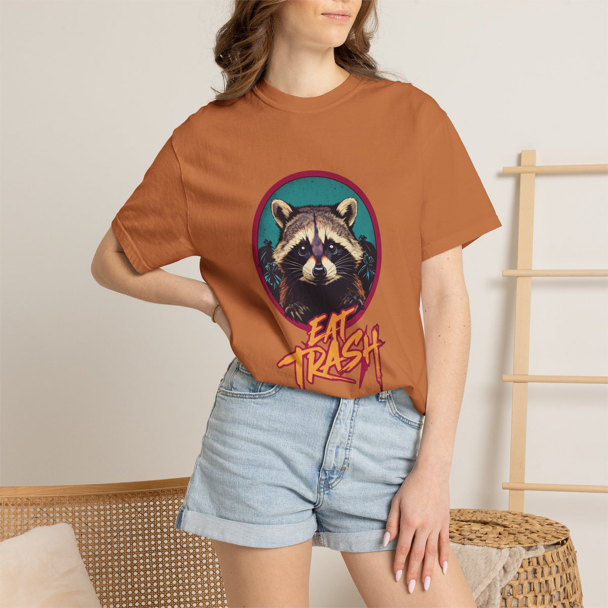 Raccoon 'Eat Trash' Graphic Tee
