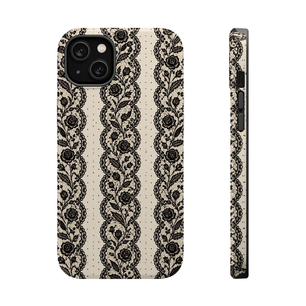 Lace Stripes Magnetic Phone Case, alternate view