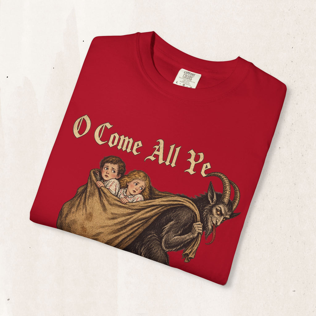 Vintage Krampus Christmas Tee Printify