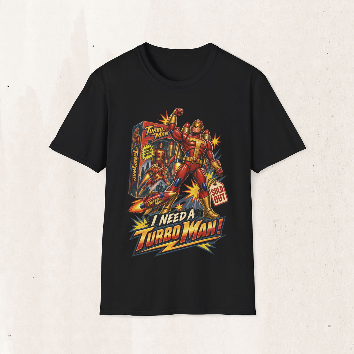 Turbo Man Graphic Tee - Jingle All The Way