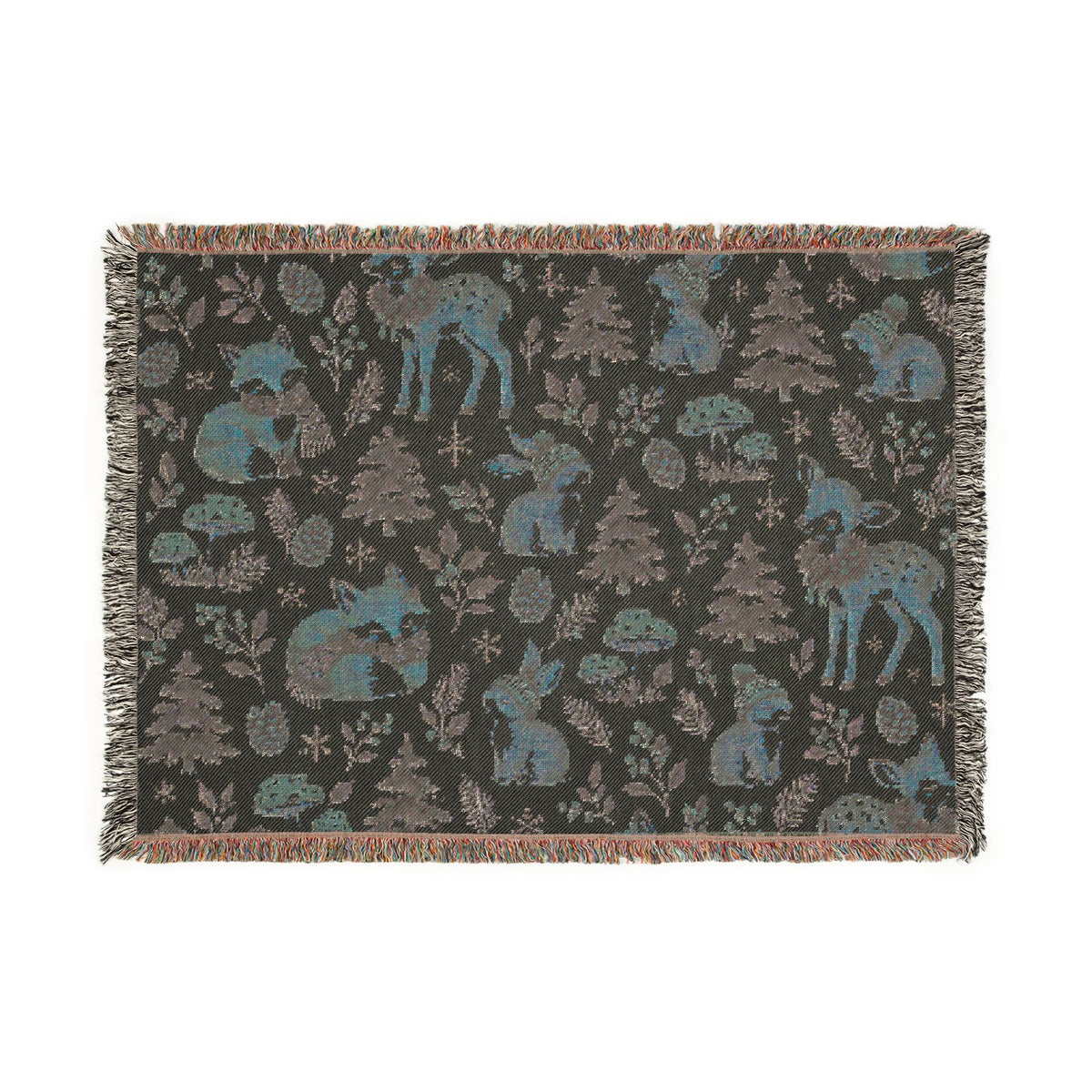 Woodland Winter Woven Blanket