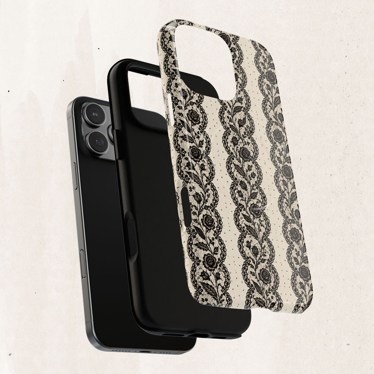 Lace Stripes Magnetic Phone Case