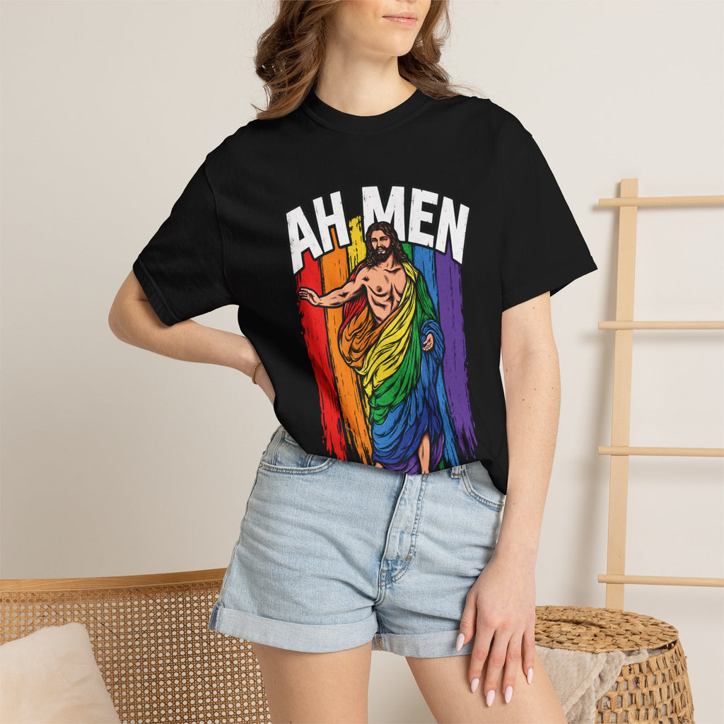 Ah Men Rainbow Jesus Tee