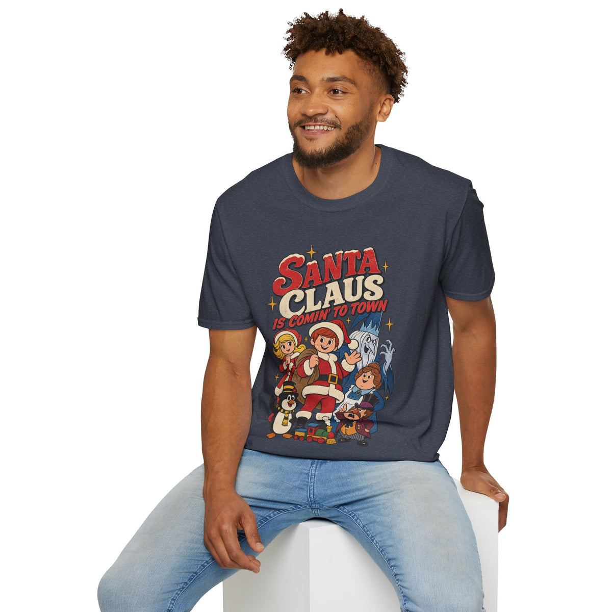 Santa Claus Is Comin' To Town Christmas Tee