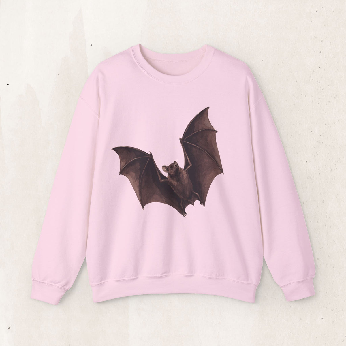 Flying Bat Graphic Crewneck Sweatshirt