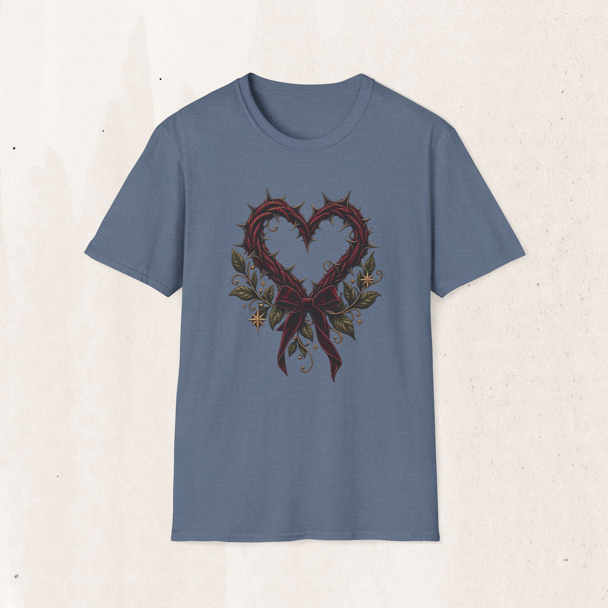 Thorn Heart Graphic Tee – Gothic Floral