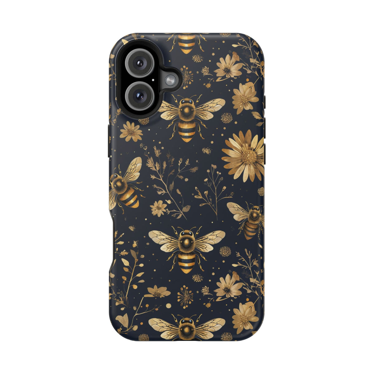 Gold Bees & Daisies Magnetic Tough Case, alternate view