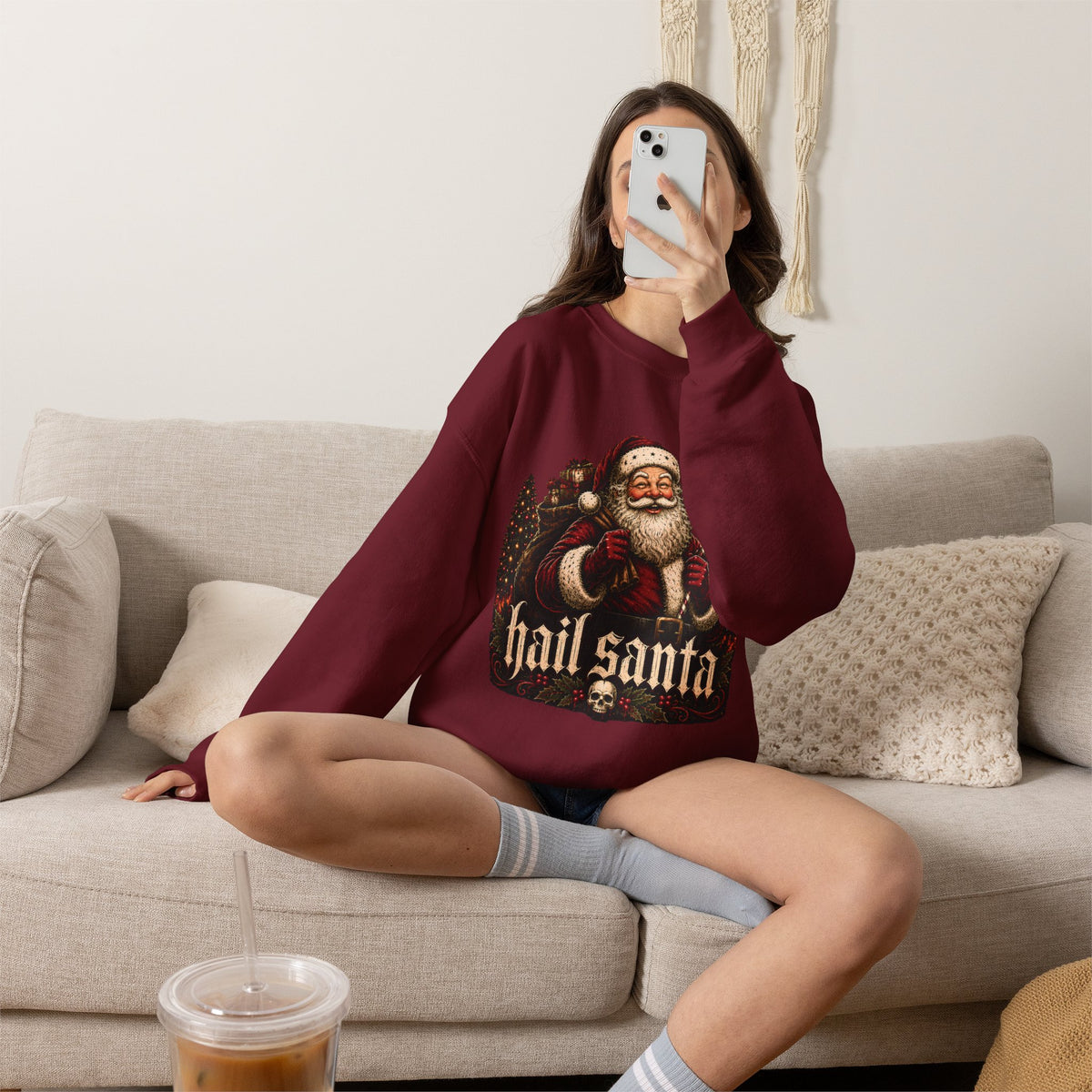 Hail Santa Crewneck Sweatshirt