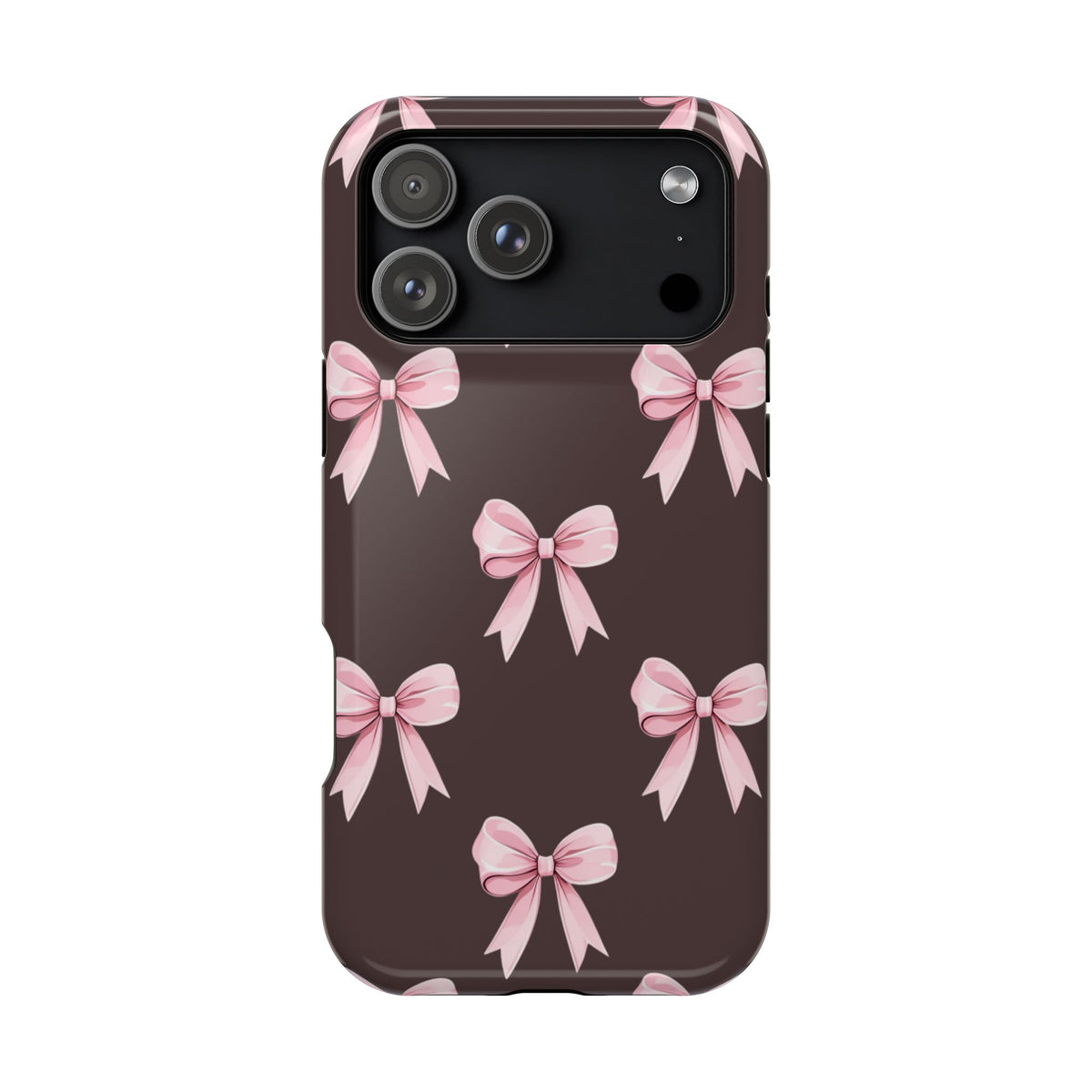 Pink Ribbon Bow Magnetic Phone Case, alternate view