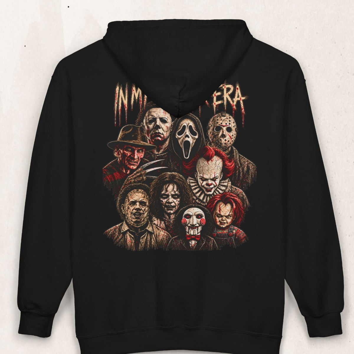 Horror Icons Zip-Up Hoodie - Wicked Thread Society