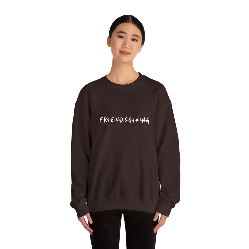 Embroidered 'Friendsgiving' FRIENDS Crewneck Sweatshirt Printify