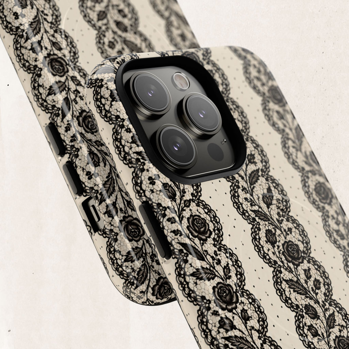 Lace Stripes Magnetic Phone Case