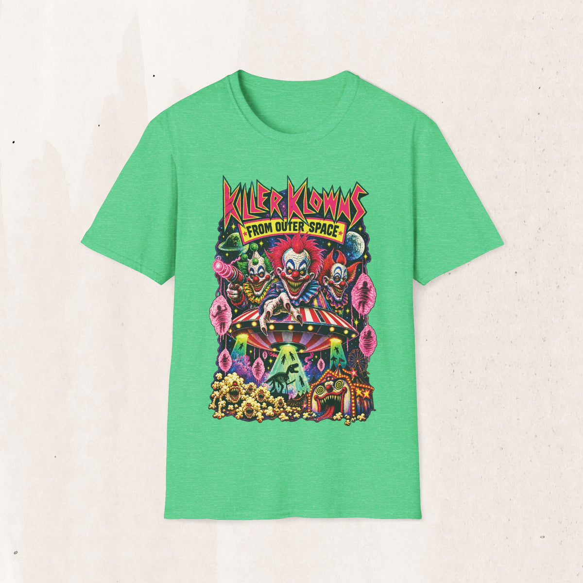 Killer Klowns From Outer Space T-Shirt — Retro Horror Clown Graphic Tee