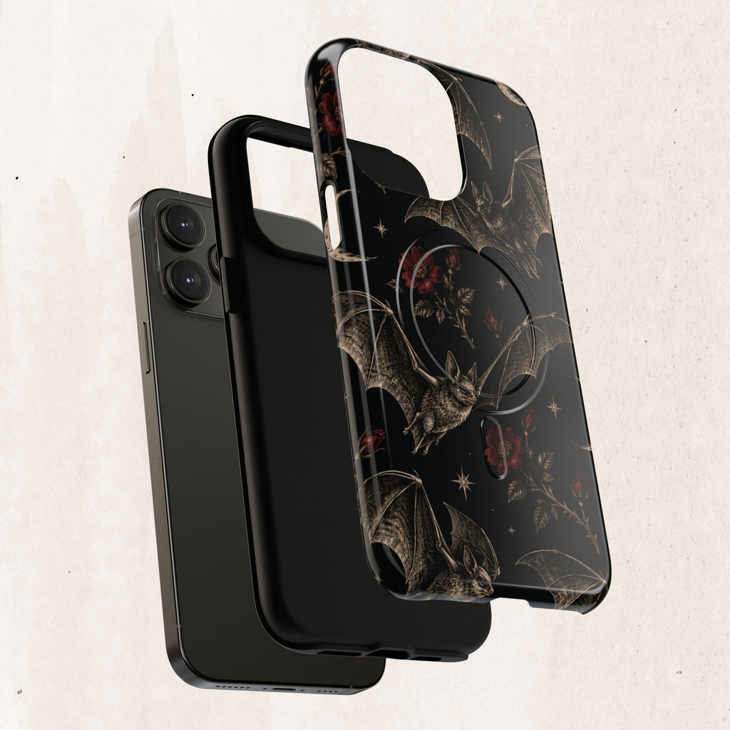 Gothic Bat & Moon Tough Magnetic Phone Case