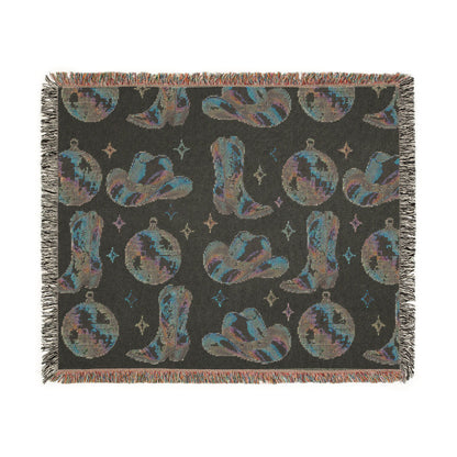 Rainbow Cowboy Woven Blanket